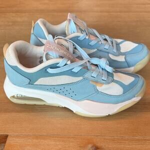 Nike Women’s Jordan Air 200e Sneakers. Summit White, Worn Blue and Atmosphere